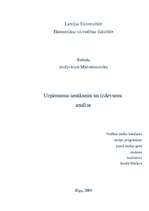 Referāts 'Uzņēmuma ienākumu un izdevumu analīze', 1.