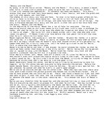 Eseja 'Beauty and the Beast', 1.