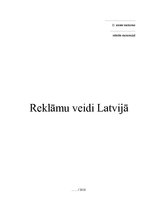 Referāts 'Reklāmu veidi Latvijā', 1.