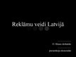 Referāts 'Reklāmu veidi Latvijā', 12.