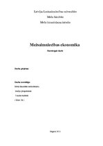 Konspekts 'Mežsaimniecības ekonomika', 1.