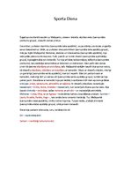 Eseja 'Vienlīdzīgo teikuma locekļu un vispārinātājvārdu iesaistīšana tekstā. Sporta die', 1.