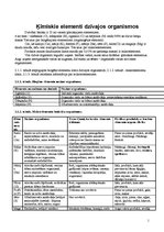 Konspekts 'Ķīmiskie elementi dzīvajos organismos', 1.