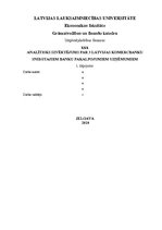 Referāts 'Analītisks izvērtējums par trim Latvijas komercbanku sniegtajiem pakalpojumiem u', 1.
