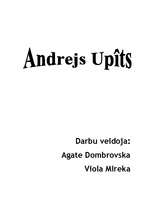 Referāts 'Darbs par Andreju Upīti', 1.