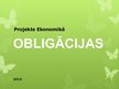 Prezentācija 'Obligācijas', 1.