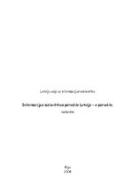 Referāts 'Informācijas sabiedrības pārvalde Latvijā - e-pārvalde', 1.