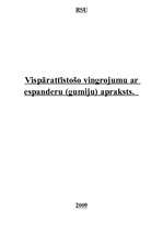 Konspekts 'Vispārattīstošo vingrojumu ar espanderu (gumiju) apraksts', 1.