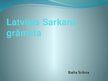 Prezentācija 'Latvijas Sarkanā grāmata', 1.
