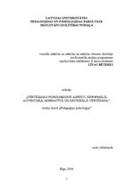Referāts 'Vērtēšanas psiholoģiskie aspekti', 1.