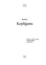 Referāts 'Koplīgums', 1.