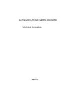 Referāts 'Latvijas politisko partiju ziedojumi', 1.
