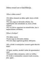 Konspekts 'Dabas resursi. Tests', 1.
