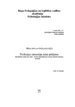 Eseja 'Sabiedrības uzskati par vīrieti - frizieri populārākajos Latvijas interneta disk', 1.