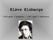 Prezentācija 'Klāvs Elsbergs', 1.