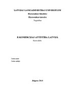 Referāts 'E-komercijas attīstība Latvijā', 1.