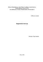 Referāts 'Diagnostiskā intervija', 1.