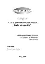 Konspekts 'Vides pārvaldība un civilā un darba aizsardzība', 1.