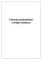 Referāts 'Lēmumu pieņemšanai svarīgās izmaksas', 1.