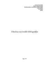 Referāts 'Ukrainas nacionālā bibliogrāfija', 1.