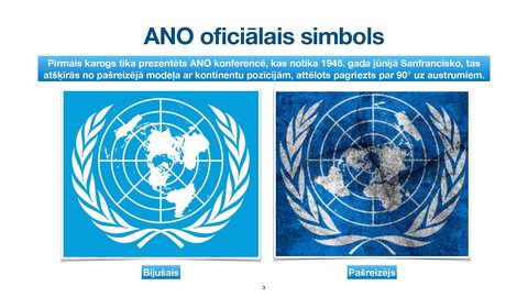 Prezentācija 'Apvienoto Nāciju Organizācijas
tiesiskais statuss un kompetence', 3.