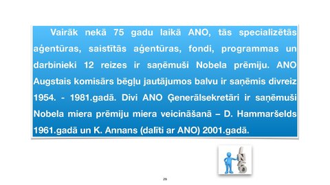 Prezentācija 'Apvienoto Nāciju Organizācijas
tiesiskais statuss un kompetence', 28.