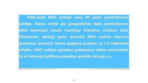 Prezentācija 'Apvienoto Nāciju Organizācijas
tiesiskais statuss un kompetence', 31.