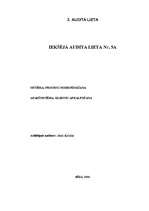 Referāts 'Iekšējā audita lieta SIA "MRI Revision"', 19.