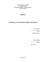 Referāts 'Mediācija civiltiesisko strīdu risināšanā', 1.