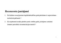 Konspekts 'SIA X gada pārskats', 16.