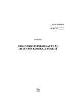 Referāts 'Organiskās bufervielas un to lietošana ķīmiskajā analīzē', 1.