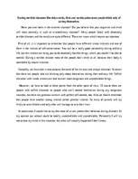 Eseja 'During terrible disasters like shipwrecks, fires and earthquakes most people thi', 1.