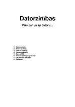 Referāts 'Datorzinības', 1.
