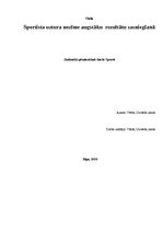 Referāts 'Sportista uztura nozīme rezultātu sasniegšanā', 1.