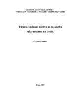 Referāts 'Tūristu ceļošanas motīvu un vajadzību raksturojums un izpēte', 1.