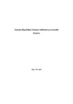 Referāts 'Latvijas Republikas Saeimas vēlēšanas: procentuālā barjera', 1.