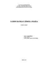 Referāts 'Sampo Bankas zīmola maiņa', 1.