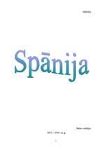 Referāts 'Spānija', 1.