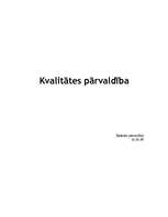 Referāts 'Kvalitātes pārvaldība', 1.