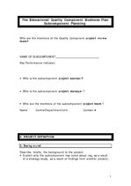 Konspekts 'The Educational Quality Component Business Plan', 23.