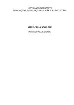 Referāts 'Situācijas analīze', 1.