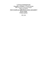 Prakses atskaite 'Prakses atskaite pedagoģijā', 1.