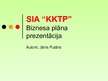 Biznesa plāns 'SIA "KKTP"', 59.