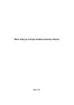 Eseja 'Mana vīzija par Latvijas mūzikas industriju nākotnē', 1.