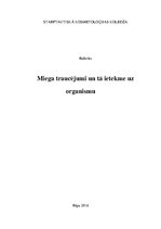 Referāts 'Miegs un tā ietekme uz organismu', 1.