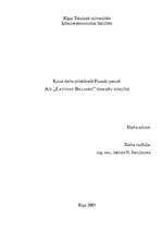 Referāts 'A/S "Latvijas Balzams" finanšu analīze', 1.