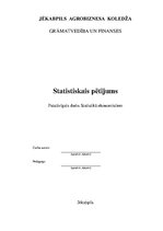 Konspekts 'Statistiskais pētījums', 1.