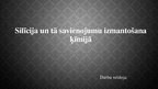 Prezentācija 'Silīcija un tā savienojumu izmantošana ķīmijā', 1.