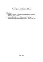 Eseja 'Novērojumu piezīmes, kodēšana', 1.