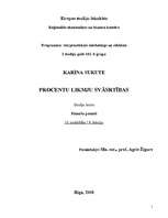 Konspekts 'Procentu likmju svārstības', 1.